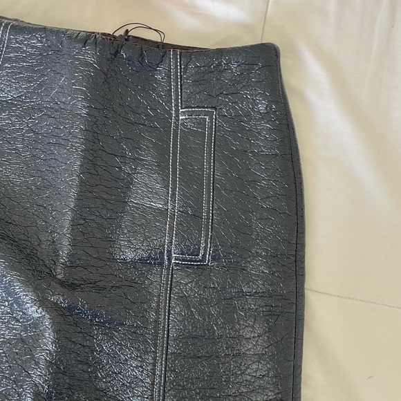 Ba&sh Vera crinkle patent mini skirt NWOT - Picture 5 of 12